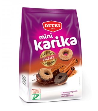 Cinnamon Ring Biscuit with Chocolate Coating 160g by Detki