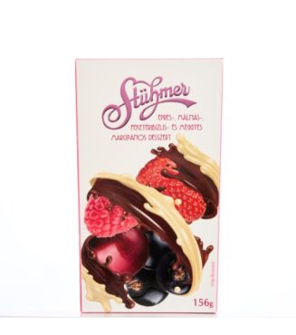 Mixed Fruit Marzipan Praline in dark Chocolate by Stuhmer 170g