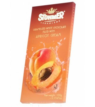 Apricot cream caramelized white chocolate 100g by Stuhmer