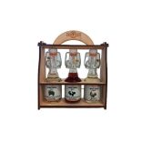 Mini palinka Wood box (3 different flavor) with dried fruit by Bolyhos