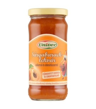 Apricot Jam Premium Jam with sugar and sweetener 280g